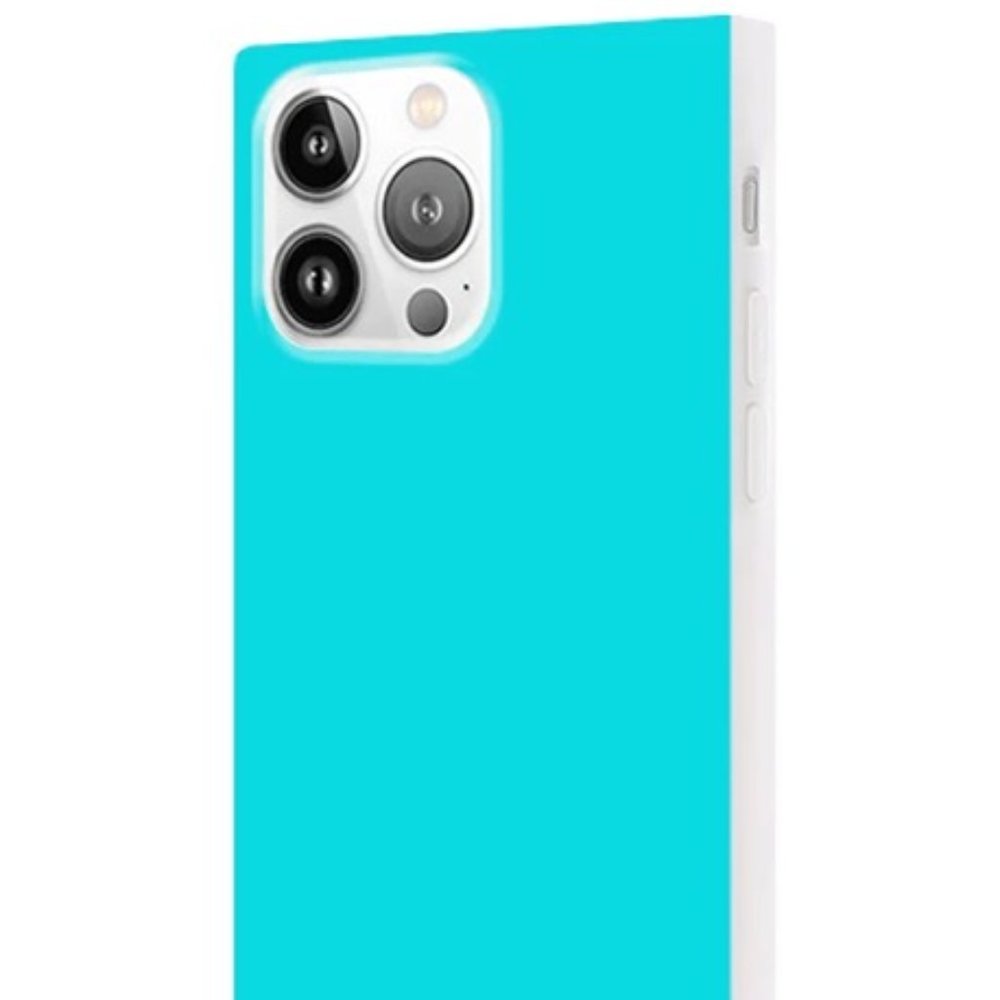 Flaunt iPhone 11 Pro Max Aqua Colored Square Phone Case